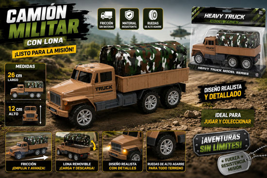 Foto de Camion Militar c/ lona 26larg,12alt cms 601 GET05-02 (96)