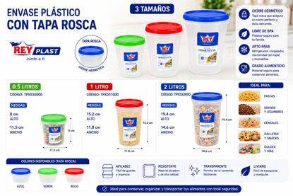 Foto de Envase Plastico c/t rosca Rey
