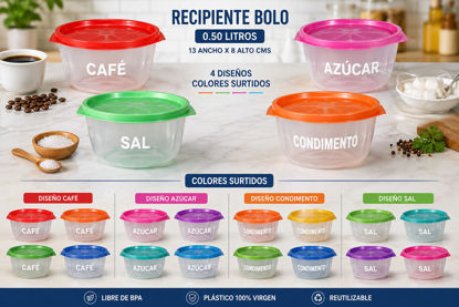 Foto de Recipiente Bolo  Rey 0.50 litros