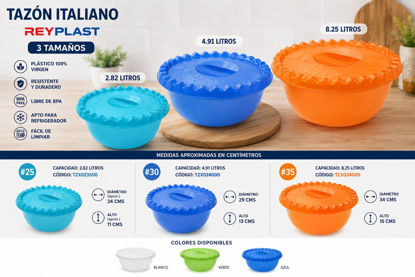 Foto de Tazon Italiano Plastico Surt Reyplast